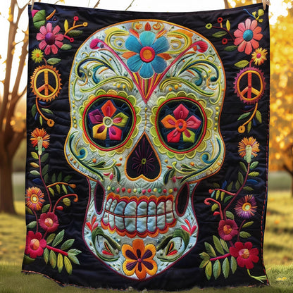 Hippie Skull WO0808005CL Quilt