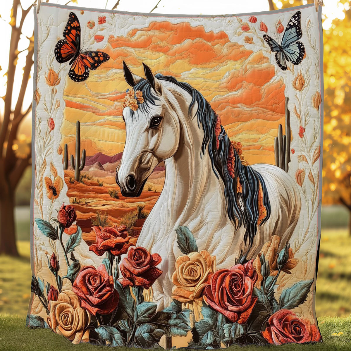 Hoofbeats Of Freedom WO0708027CL Quilt