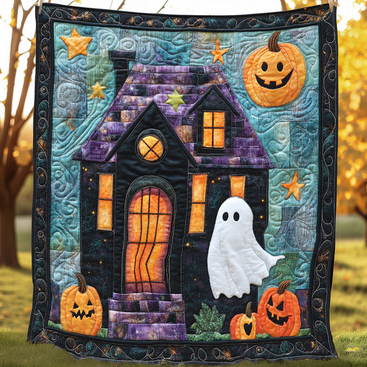 House With Ghost XR0108035CL Quilt