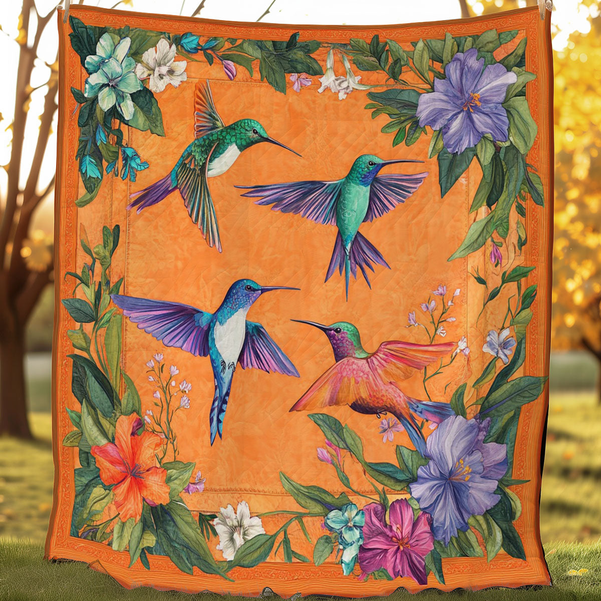 Hummingbird Beauty WO0508016CL Quilt