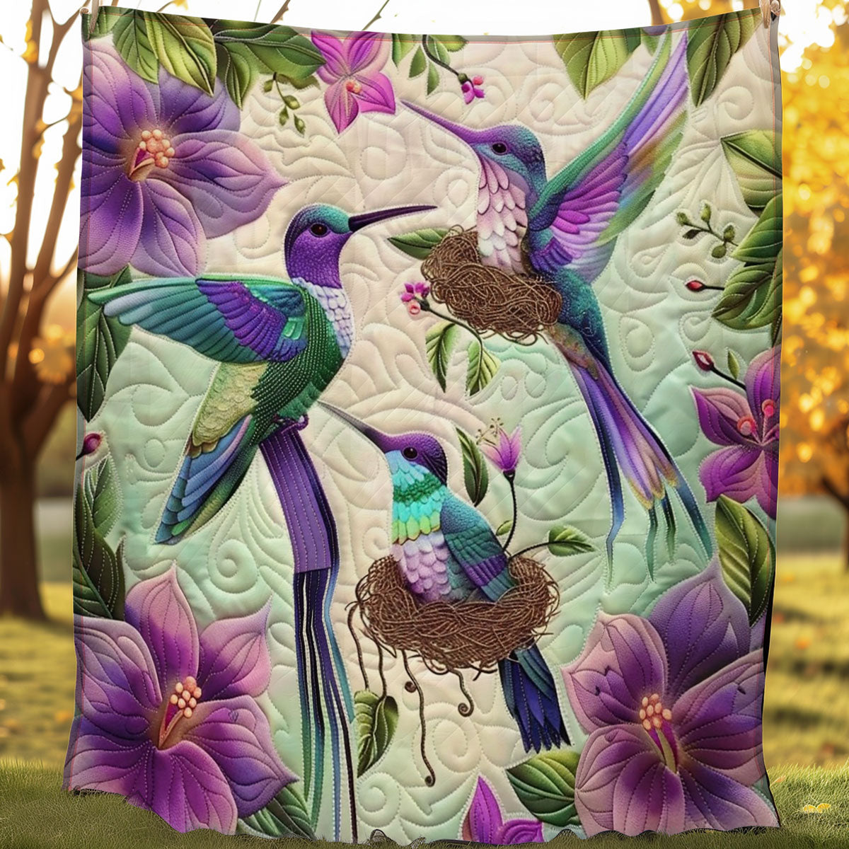 Hummingbird Harmony WO0908030CL Quilt