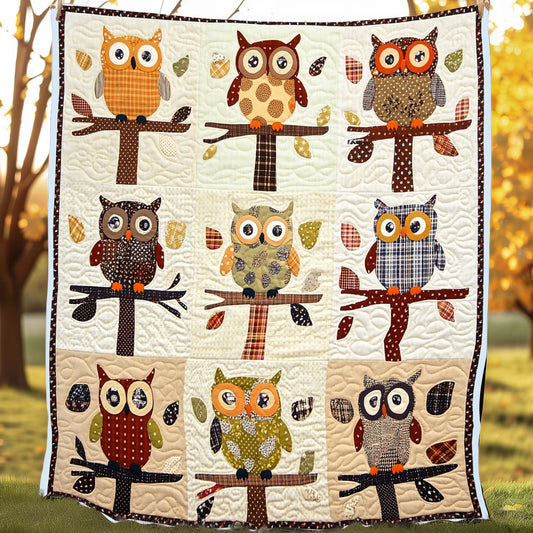 Jungle Owls XR0108005CL Quilt