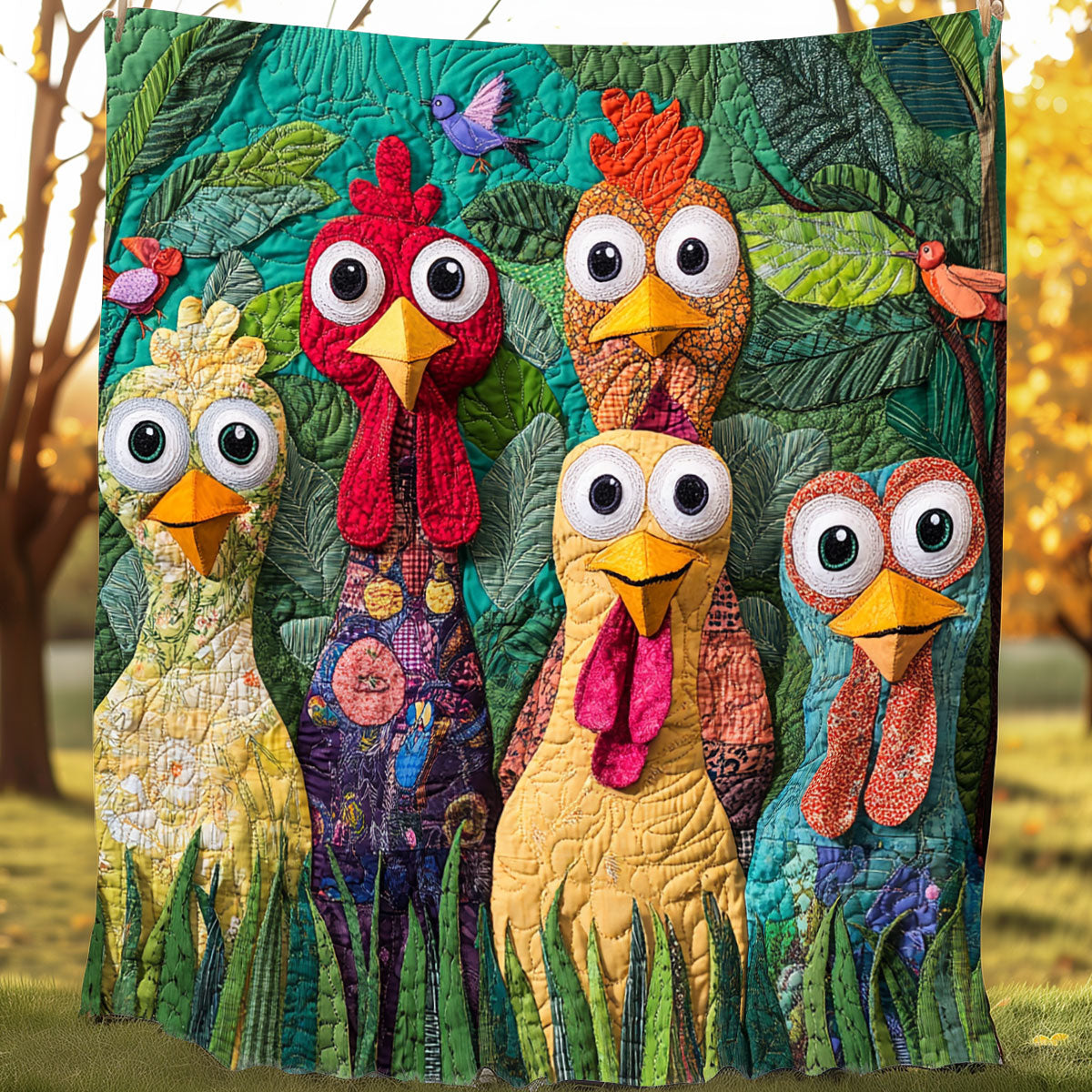 Laughing Rooster Crew XR0208010CL Quilt