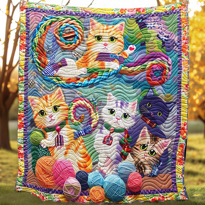 Lovable Yarn Cats XR3007045CL Quilt