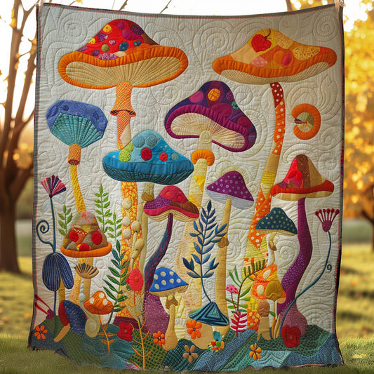 Mushrooms Colorful WO2707020CL Quilt