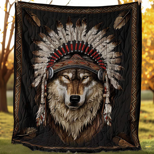 Native Spirit Wolf WN2507025CL Quilt