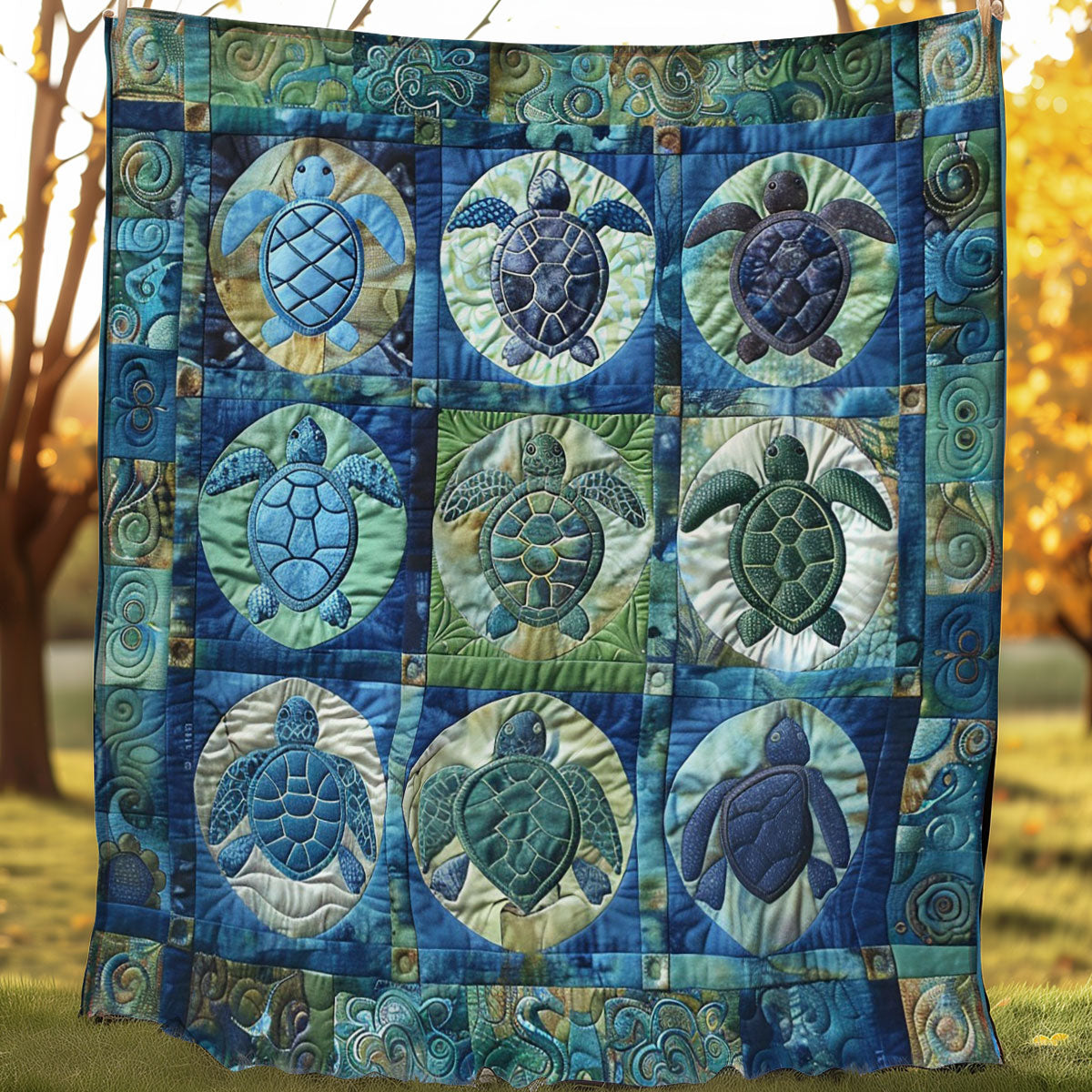 Nature Turtle WO0808014CL Quilt