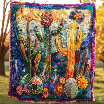Night Bloom Cacti XR3107026CL Quilt