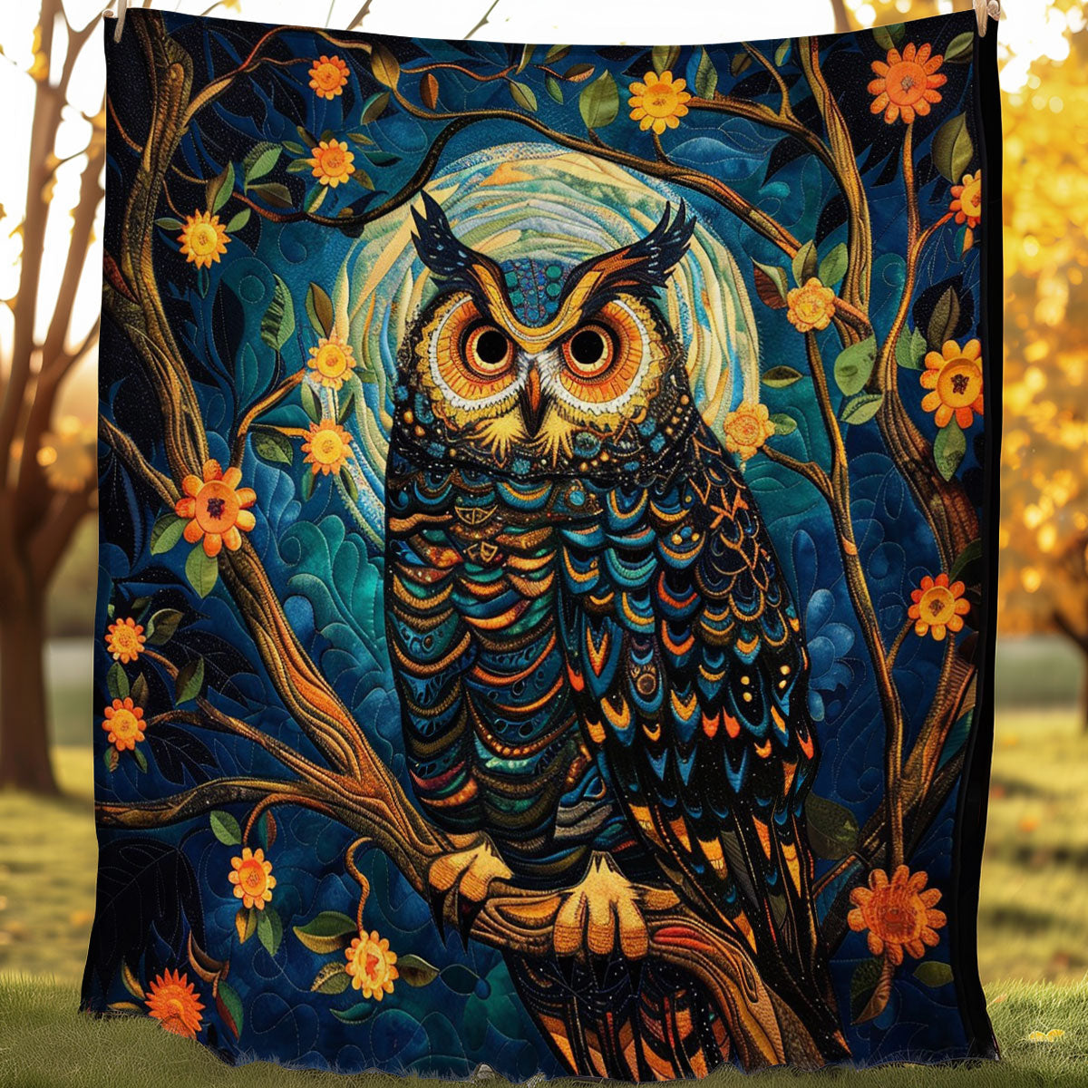 Owl In The Night WO0808060CL Quilt