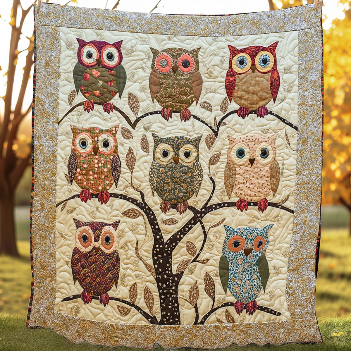 Owl Night XR0108006CL Quilt