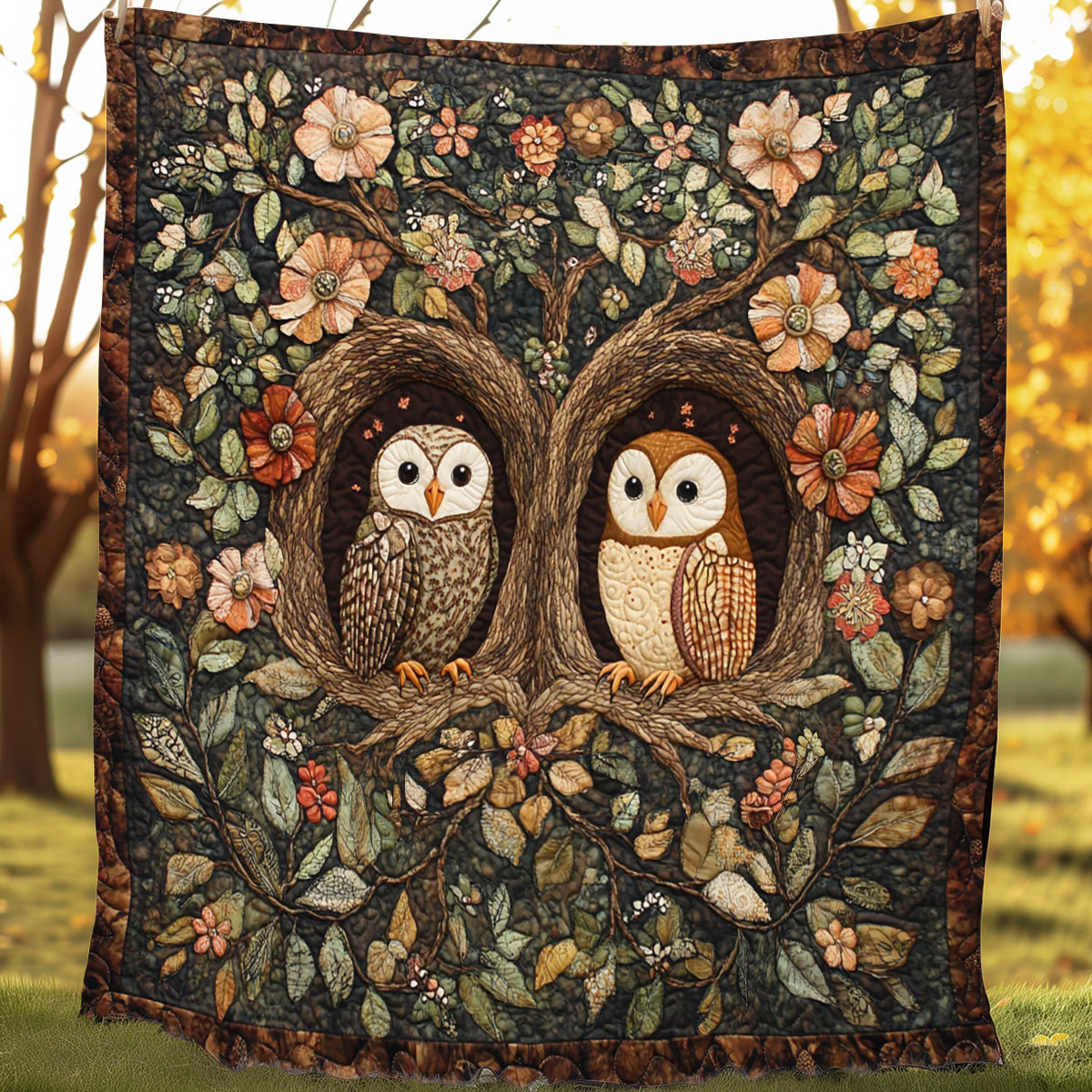 Owl Wood XR0808046CL Quilt