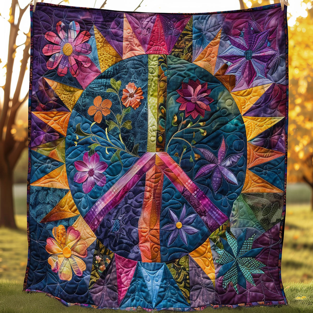 Peace Symbol WO3107001CL Quilt