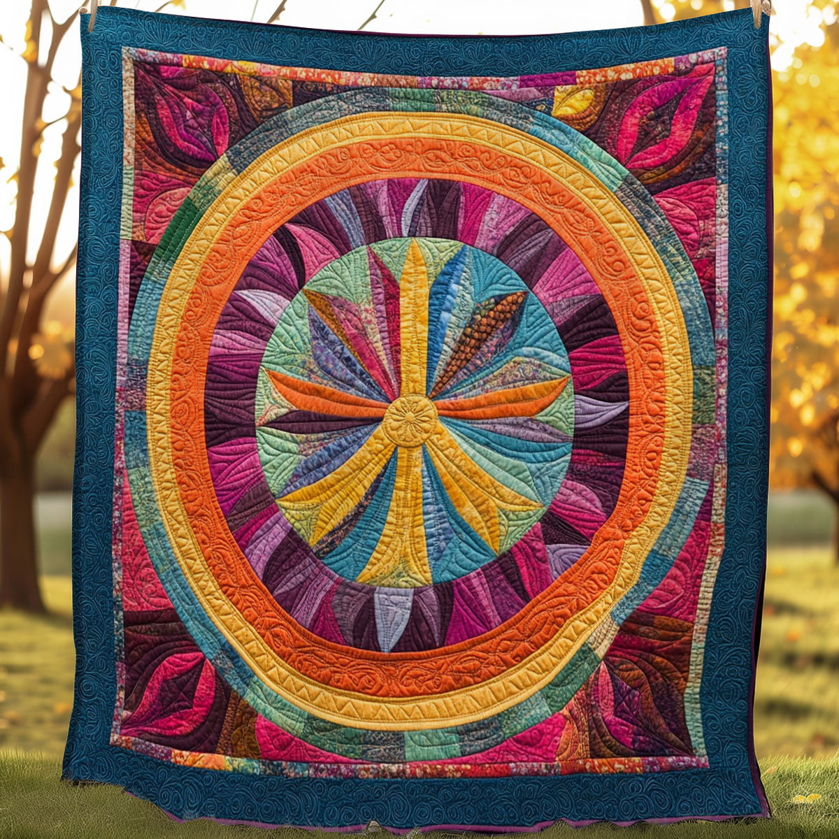 Peace With Mandala WO0208026CL Quilt