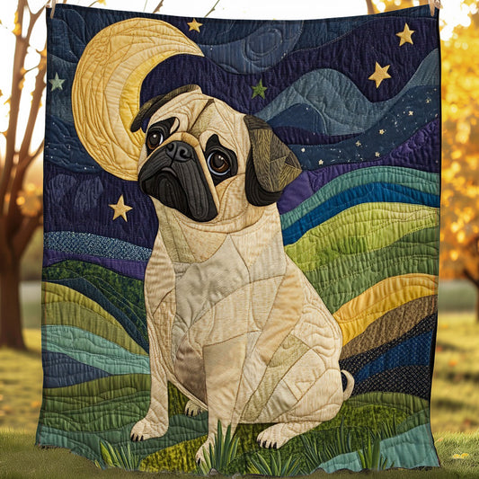 Pug Dog WO0108020CL Quilt