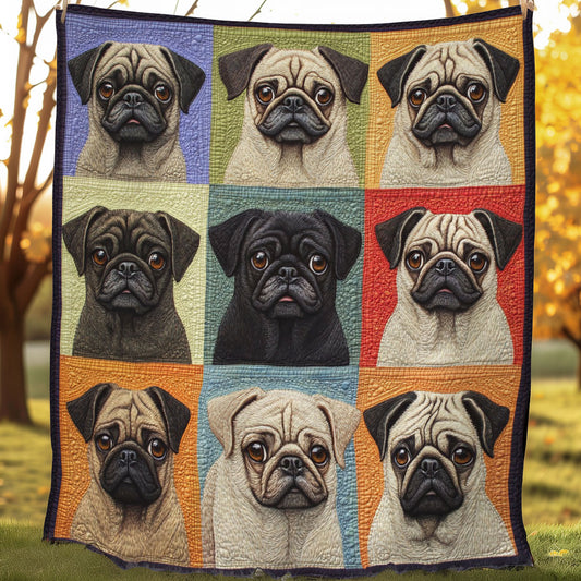 Pug Dogs WO0108024CL Quilt