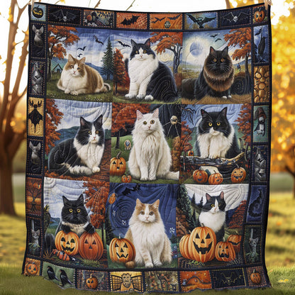 Ragdoll With Halloween WO1008027CL Quilt