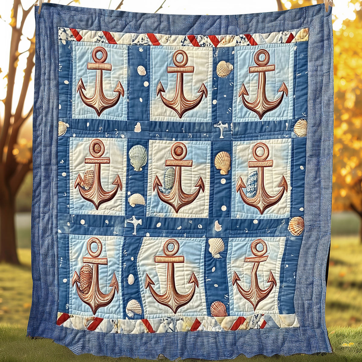 Seashell Anchors XR0108022CL Quilt