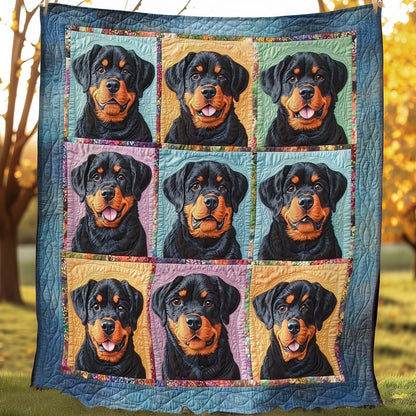 Shades Of Rottweilers WO3107022CL Quilt