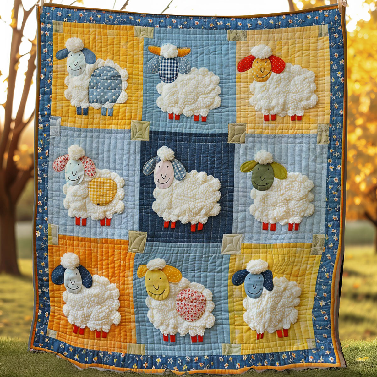 Sheeps Funny WO2607019CL Quilt