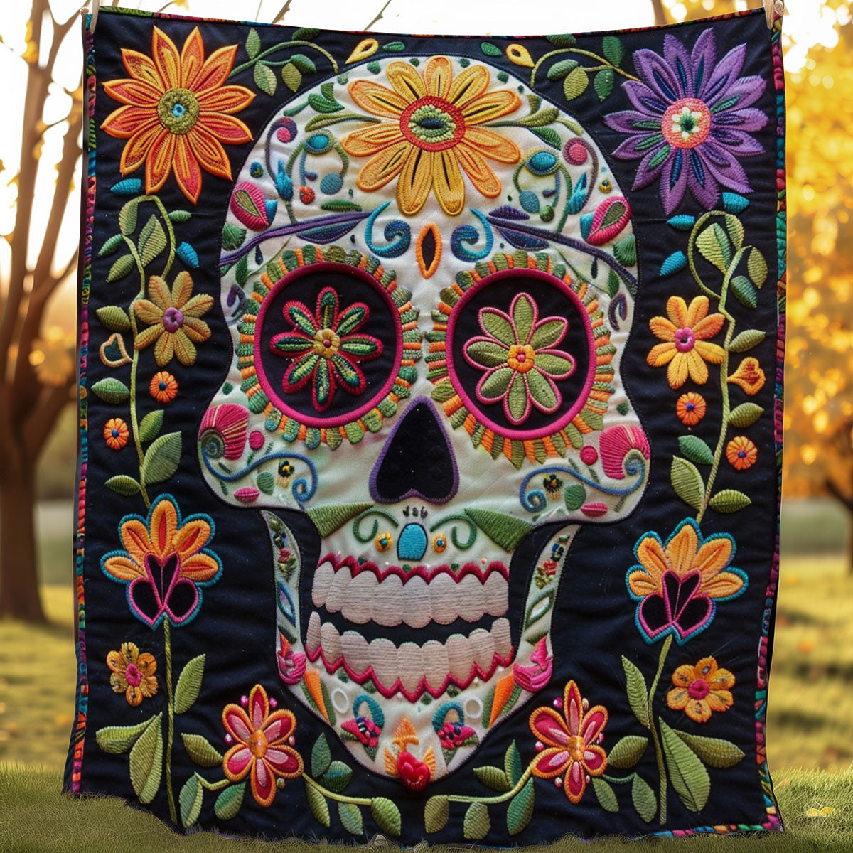 Skull Harmony WO0808006CL Quilt