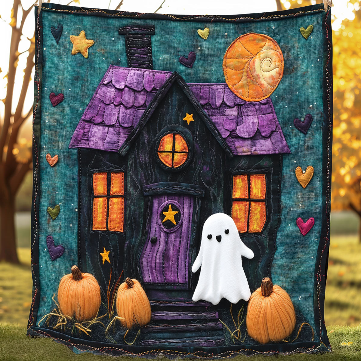 Spooky Halloween XR0108034CL Quilt