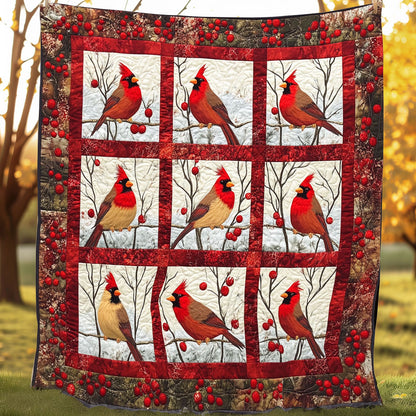 Stunning Cardinals XR0108017CL Quilt