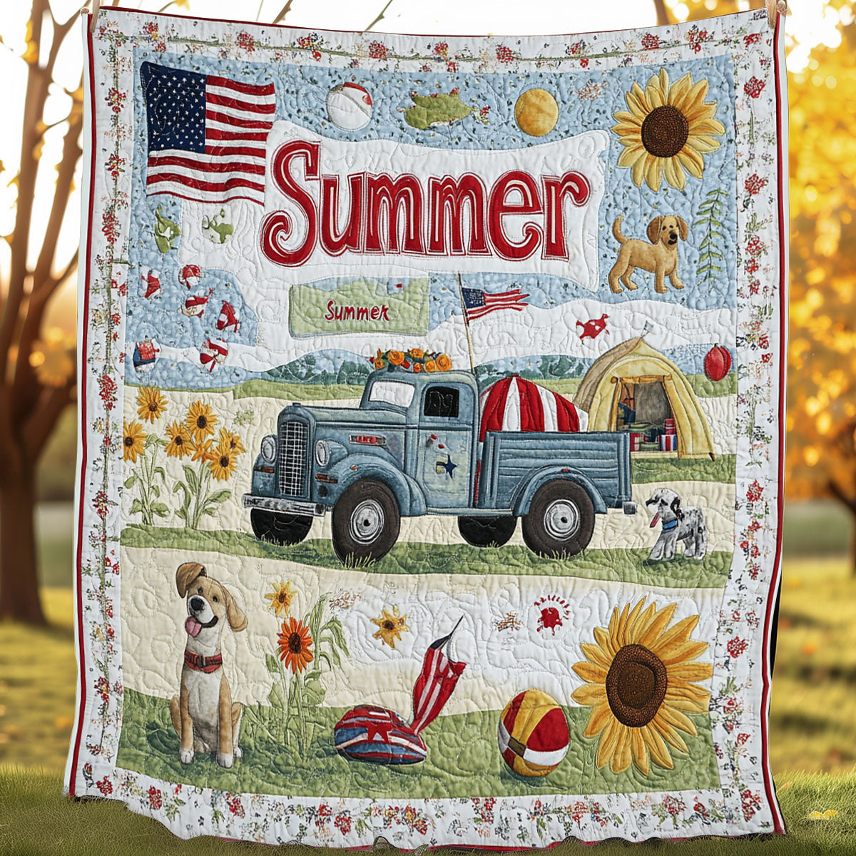 Summer Farm XR0108007CL Quilt