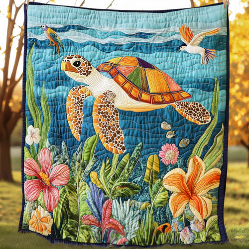 Summer Sea Turtle XR0808049CL Quilt