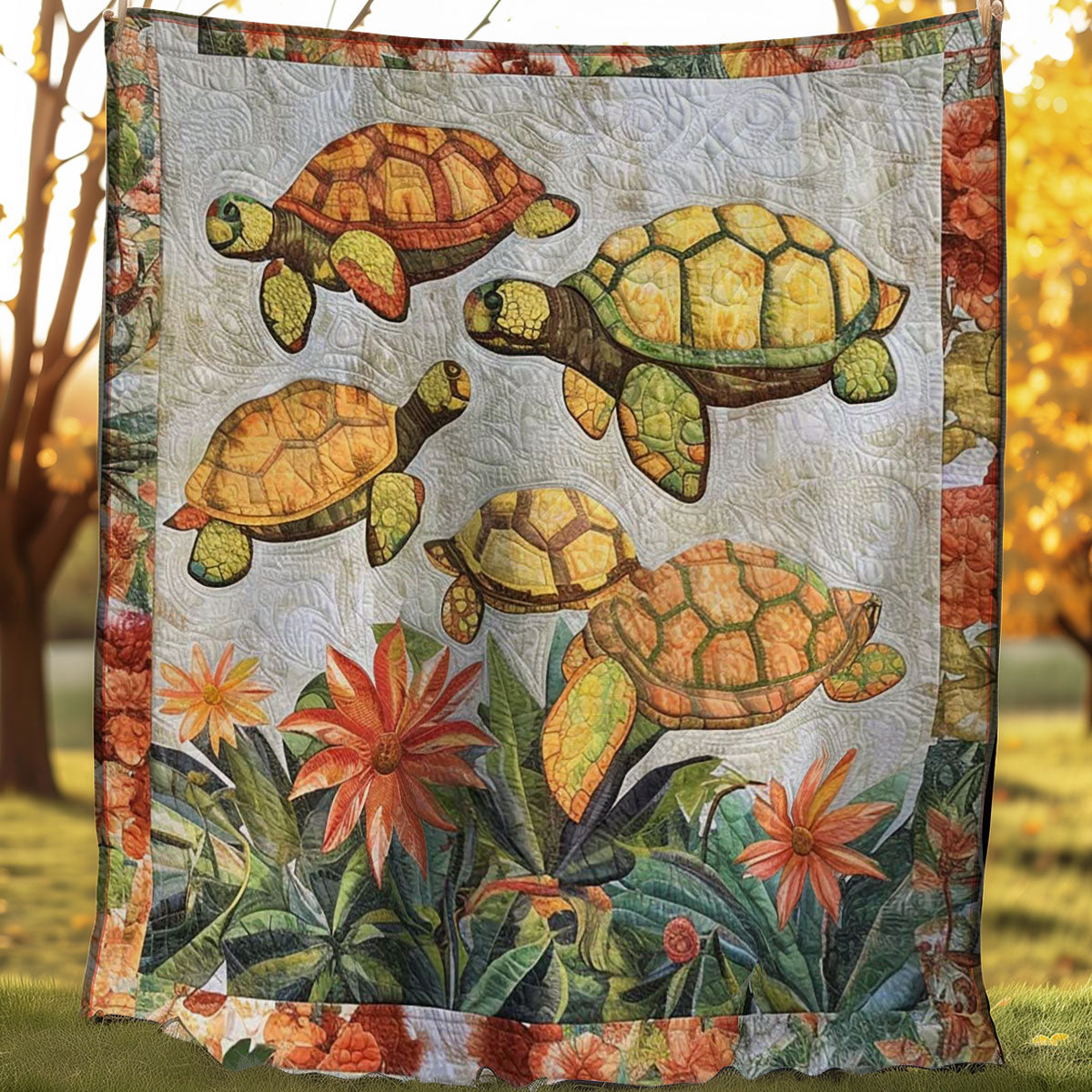 Turtle Cuddle WN2507010CL Quilt