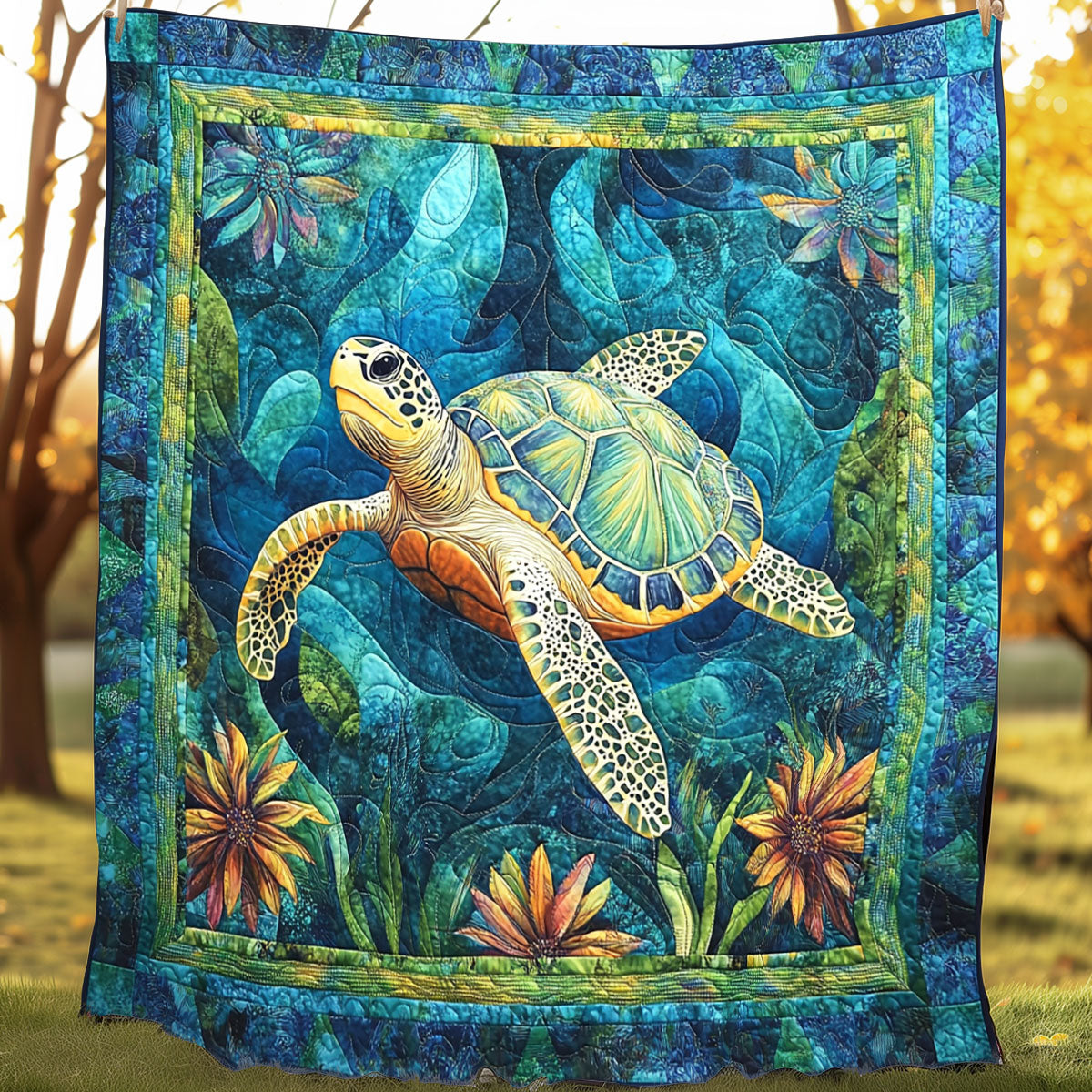 Turtle Oasis XR0608031CL Quilt