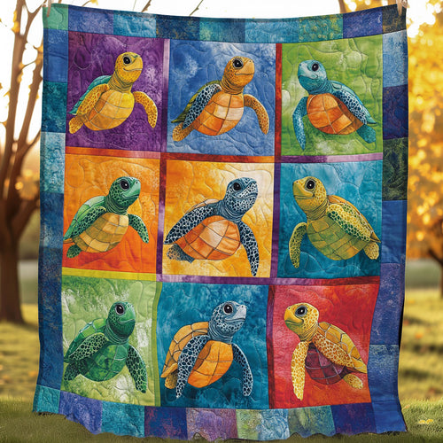 Turtles Swim WO3107024CL Quilt