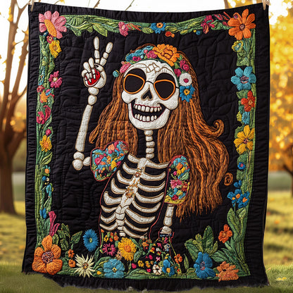 V Sign Skull XR0808048CL Quilt