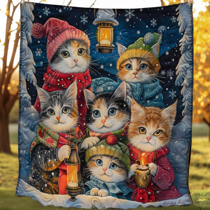 Warm Lights With Cats WO1008026CL Quilt