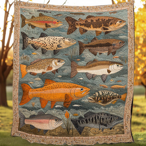 Water Life Fishing XR0208020CL Quilt