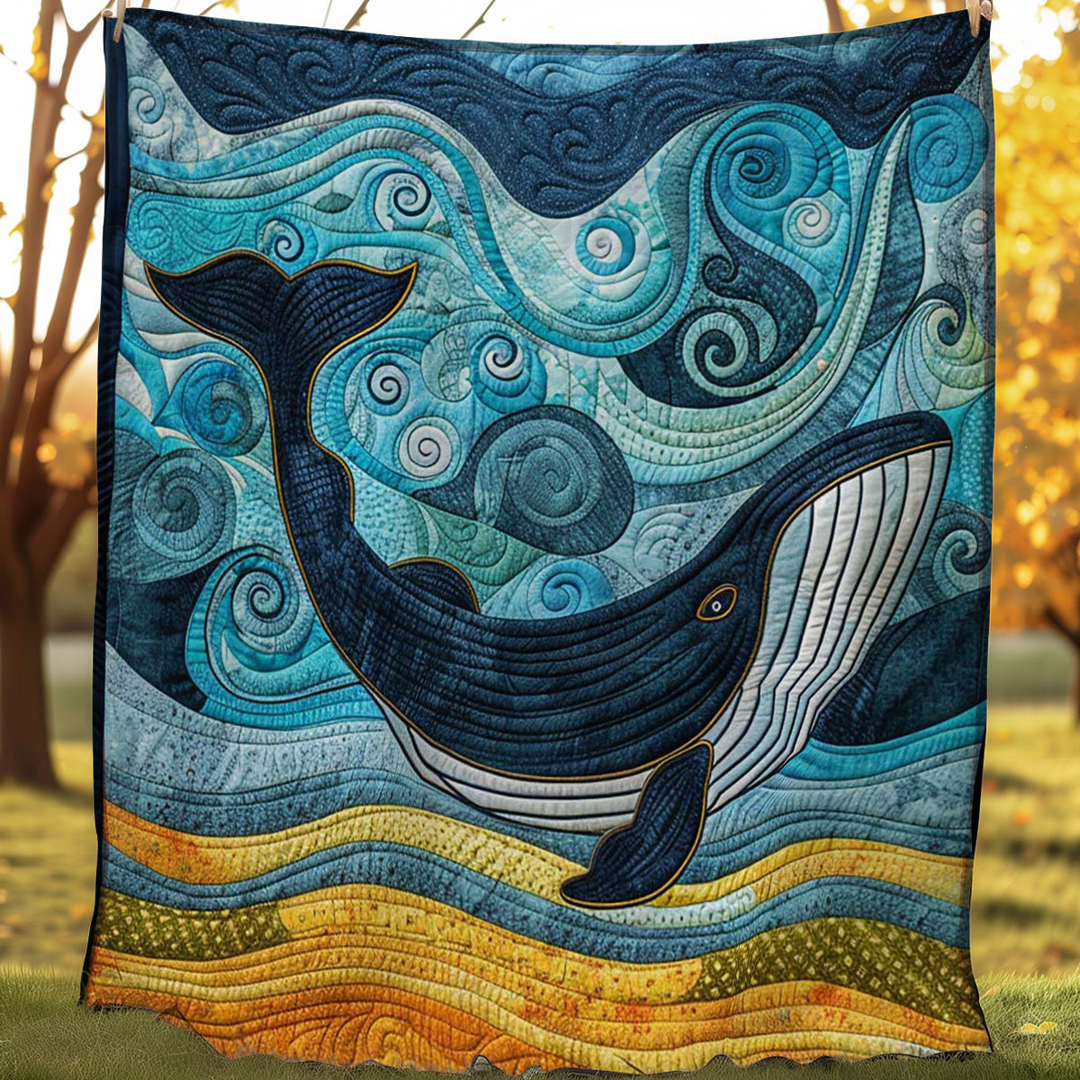 Whale Dreamscape WN2507027CL Quilt