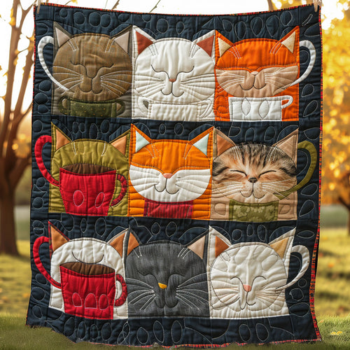 Whimsical Kitten Brew XR3007033CL Quilt