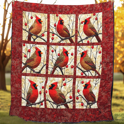 Winter Memory Cardinals XR0108014CL Quilt