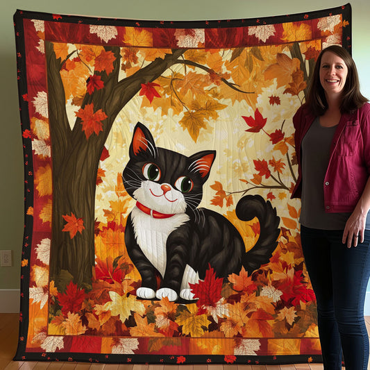 Autumn Cat WO0208011CL Quilt