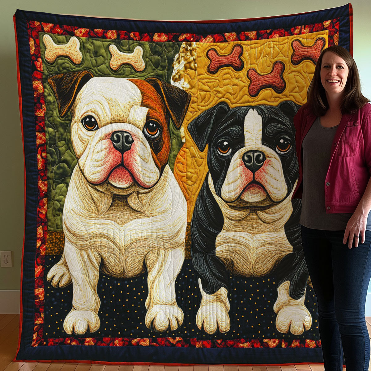 BullDog And Bones WO3107002CL Quilt