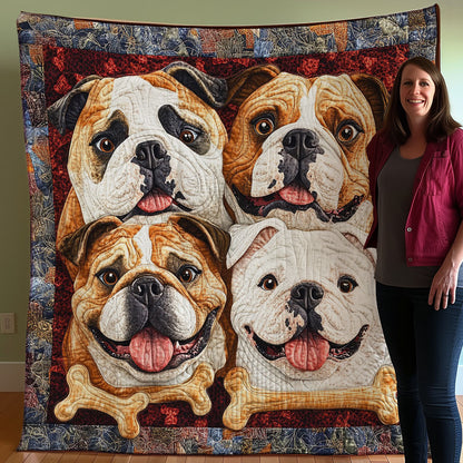 Bulldogs Friendship WO3107003CL Quilt