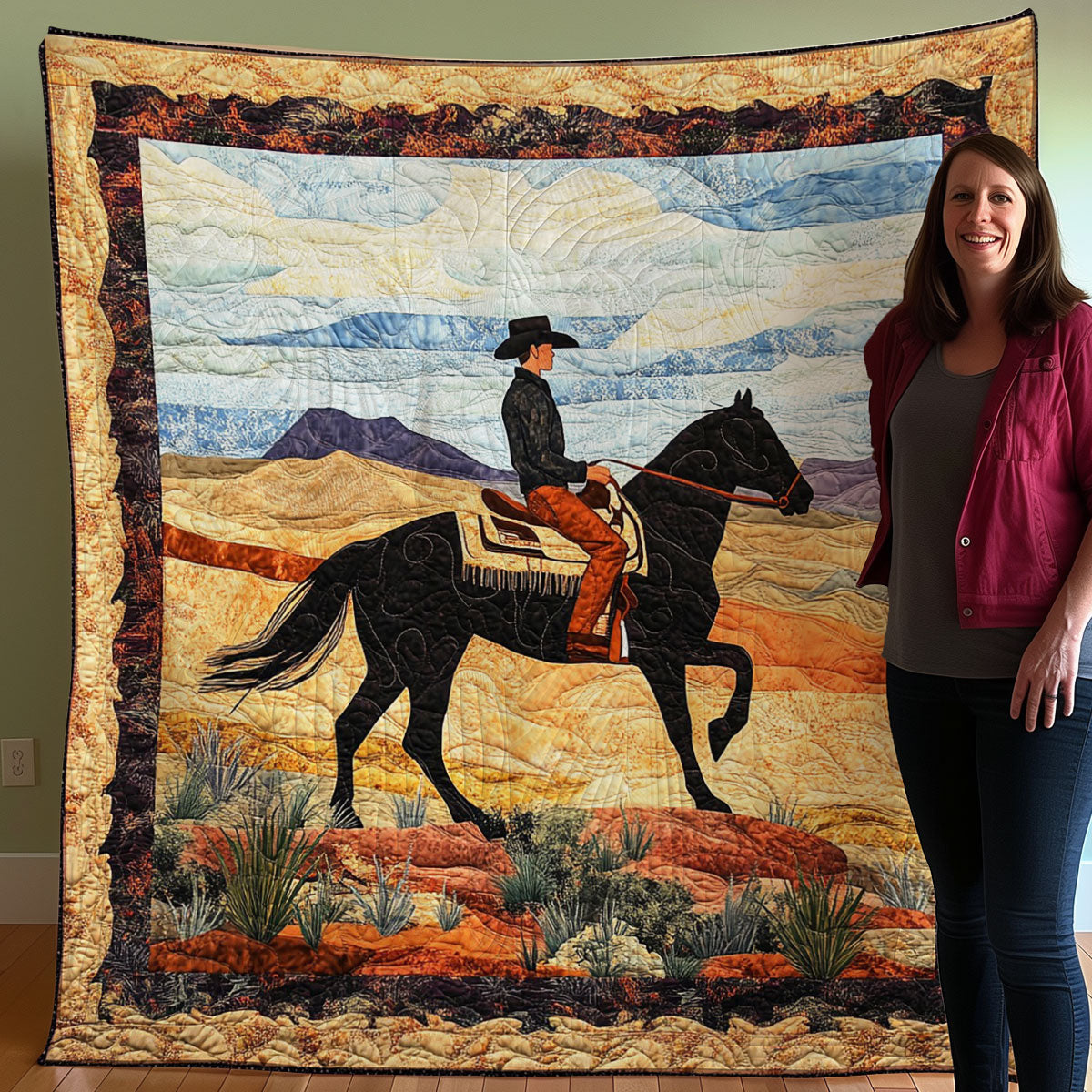 Cowboy WO0208001CL Quilt