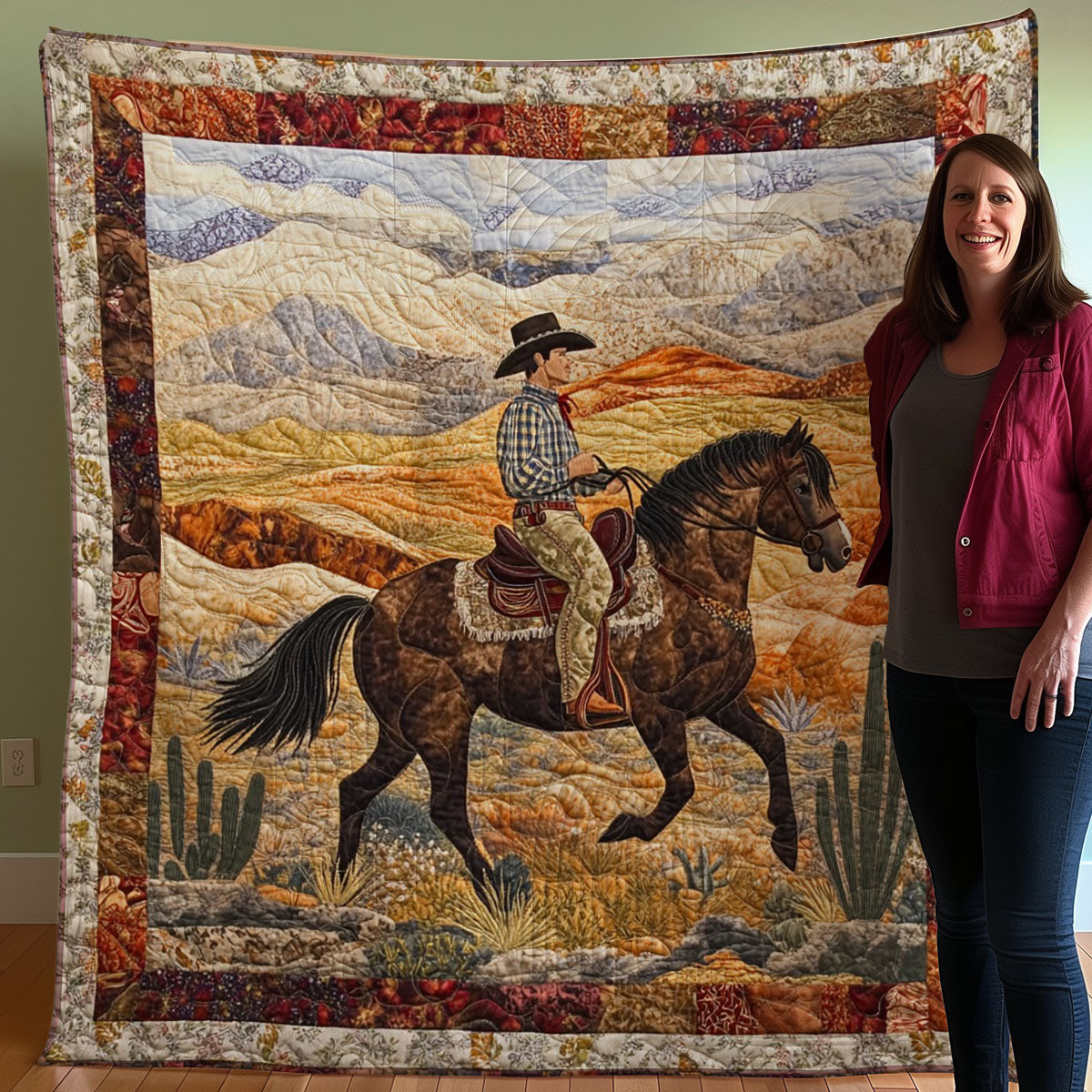 Cowboy WO0208002CL Quilt