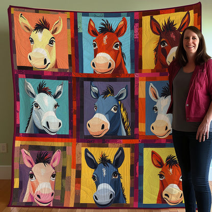 Donkeys Funny WO0608024CL Quilt