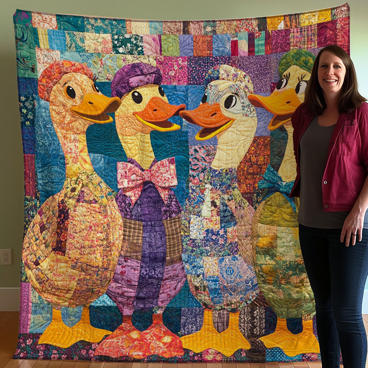 Ducks WO0108004CL Quilt