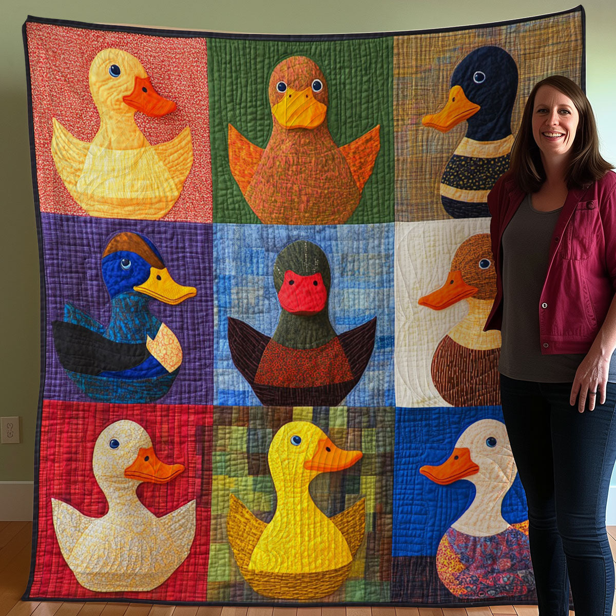 Ducks WO3107016CL Quilt