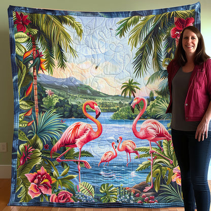 Family Flamingo WO3007004CL Quilt