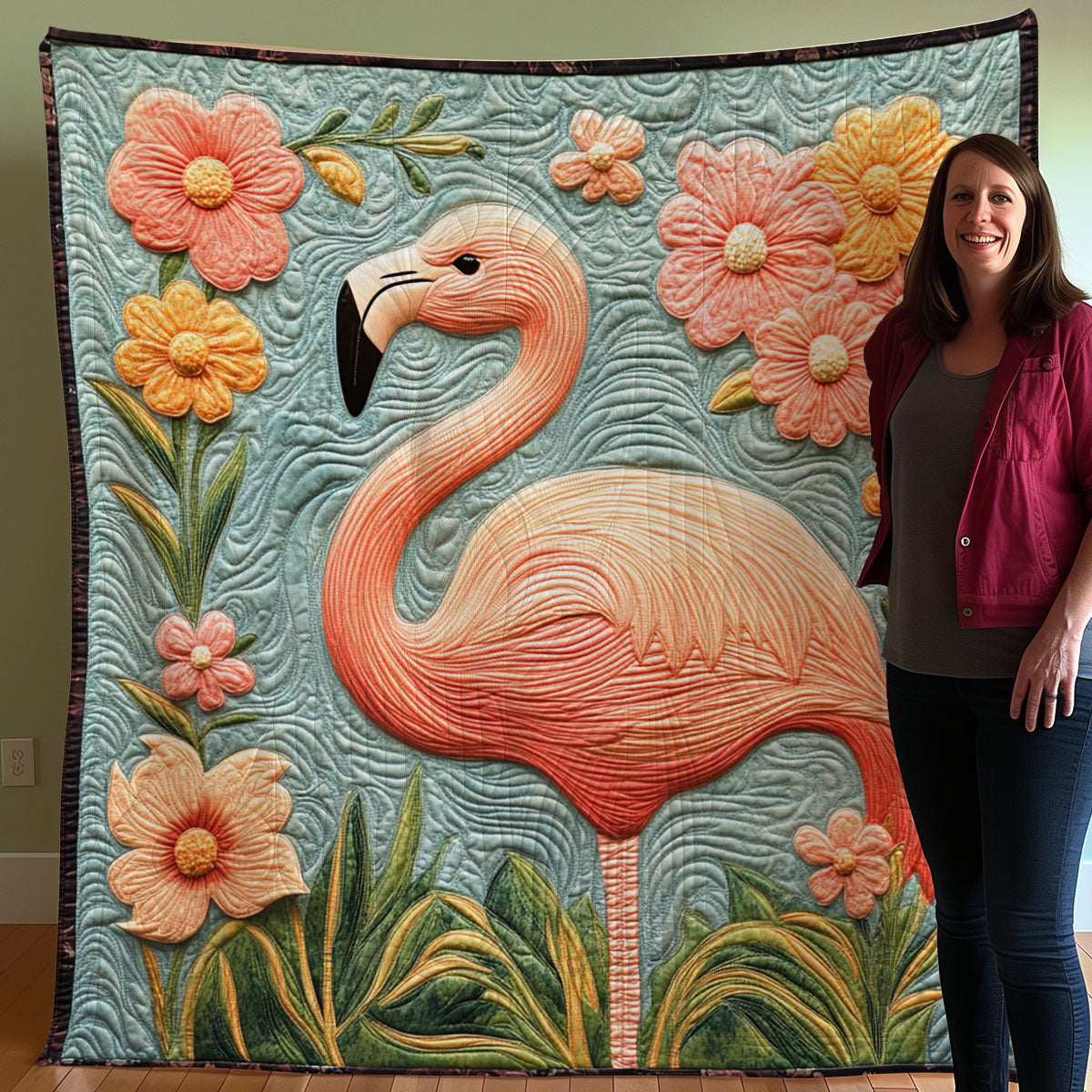 Flamingo WO0608037CL Quilt