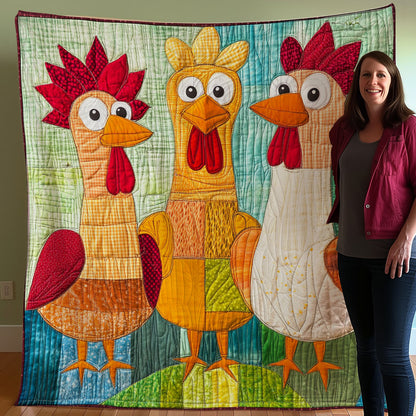 Funny Chicken WO0208006CL Quilt