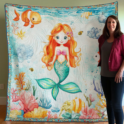 Gentle Mermaid And Sea WO0308012CL Quilt