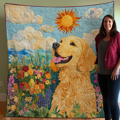 Golden Retriever And Dawn WO0308003CL Quilt